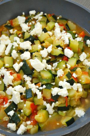 Poêlée de courgettes à la mexicaine – végétarien