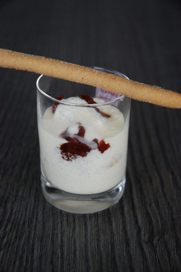 Mini tiramisu salé au chutney de tomate – végétarien