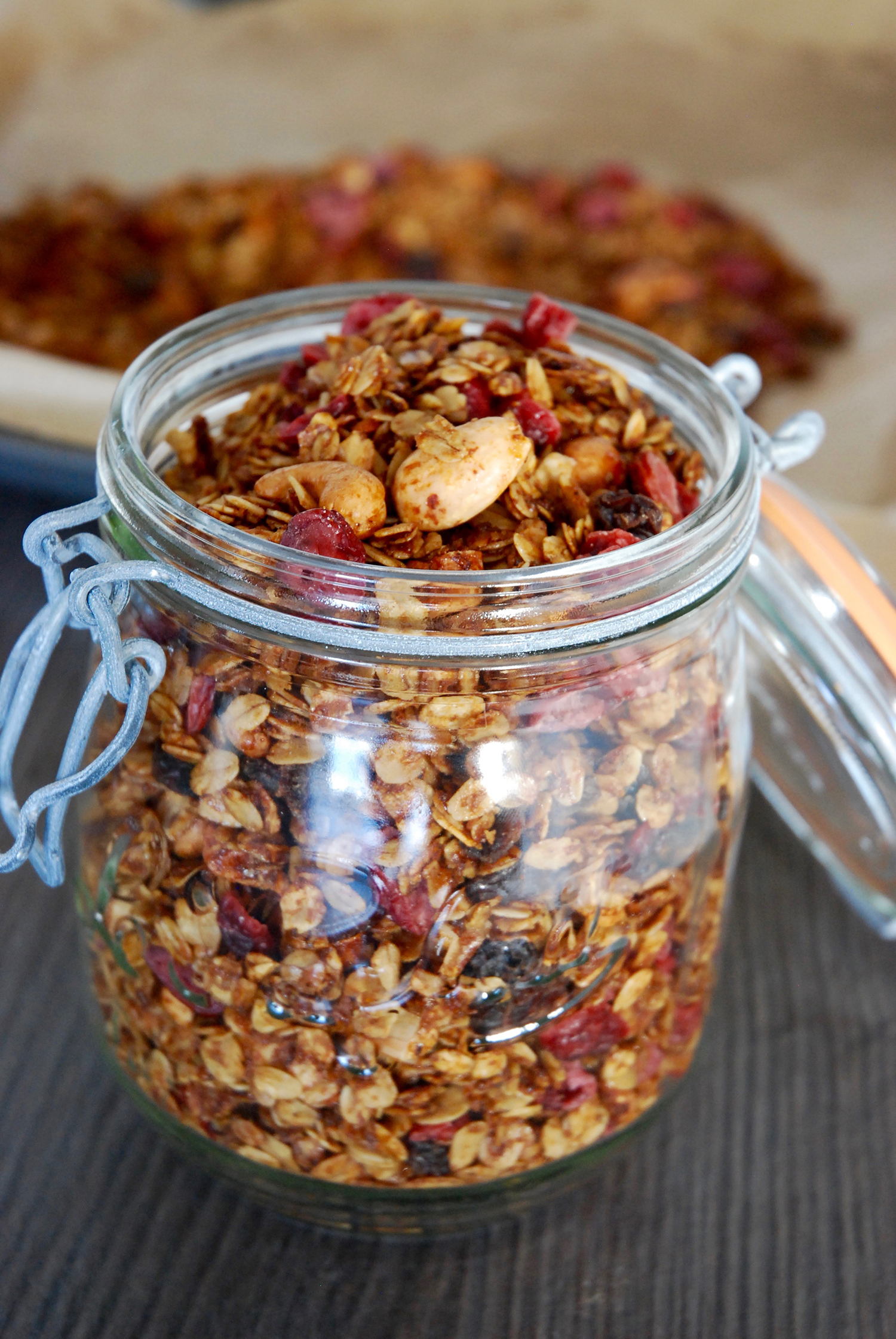 Granola raisins cranberries - The Mona Project