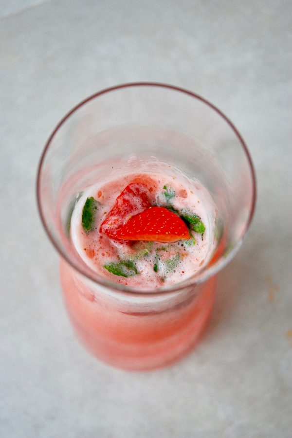 Limonade aux fraises