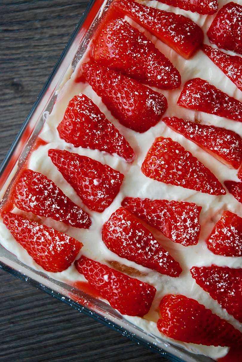 Tiramisu aux fraises - The Mona Project