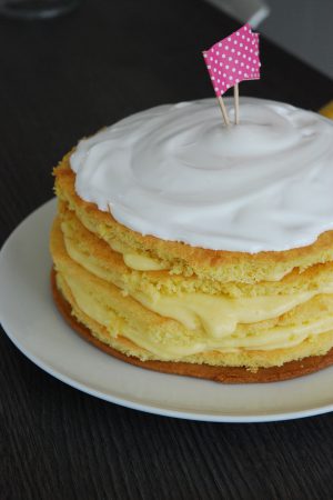 Gâteau au lemon curd au mascarpone