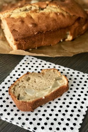 Cake confiture de châtaignes et poires