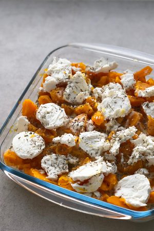 Gratin de potimarron et chèvre – végétarien