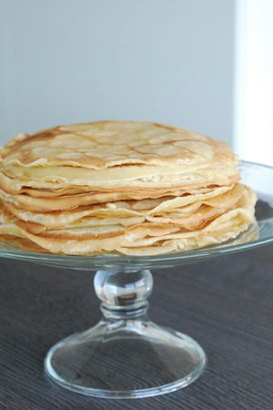 Crêpes légères au lait d’amande