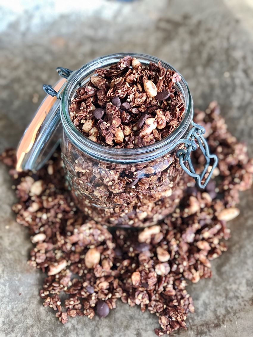 granola chocolat et pepite de choco - The Mona Project