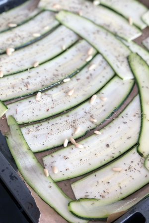 Courgettes au four – végétarien