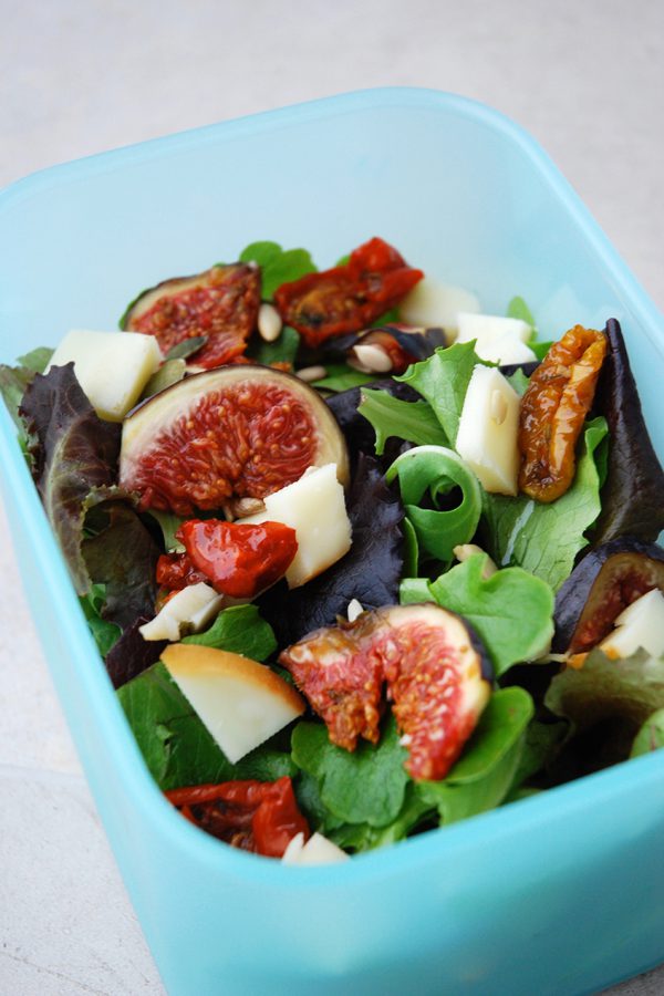 Salade figues et tomates confites – végétarien