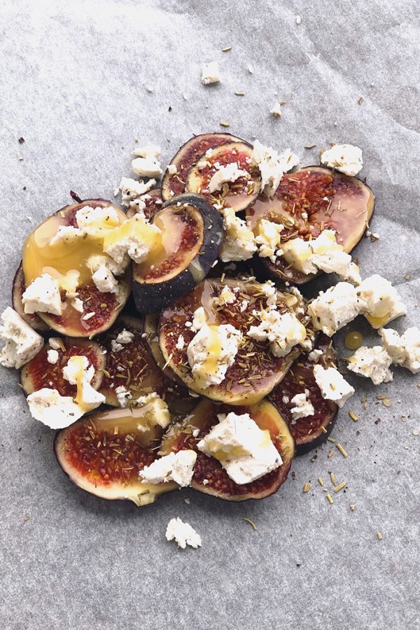 Papillote figues feta miel – végétarien