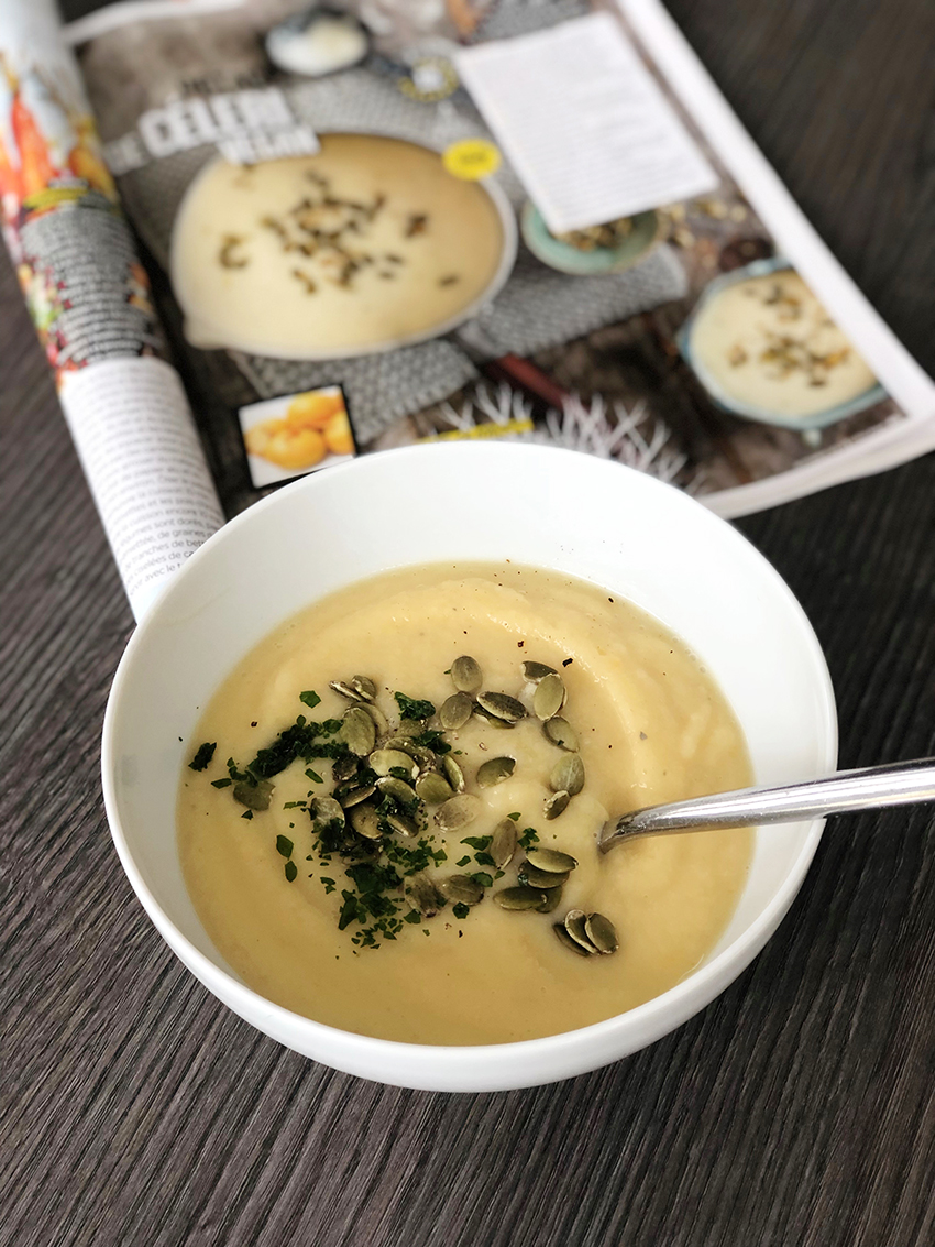 soupe celeri navet vegan - The Mona Project