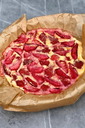 Clafoutis allégé aux fraises