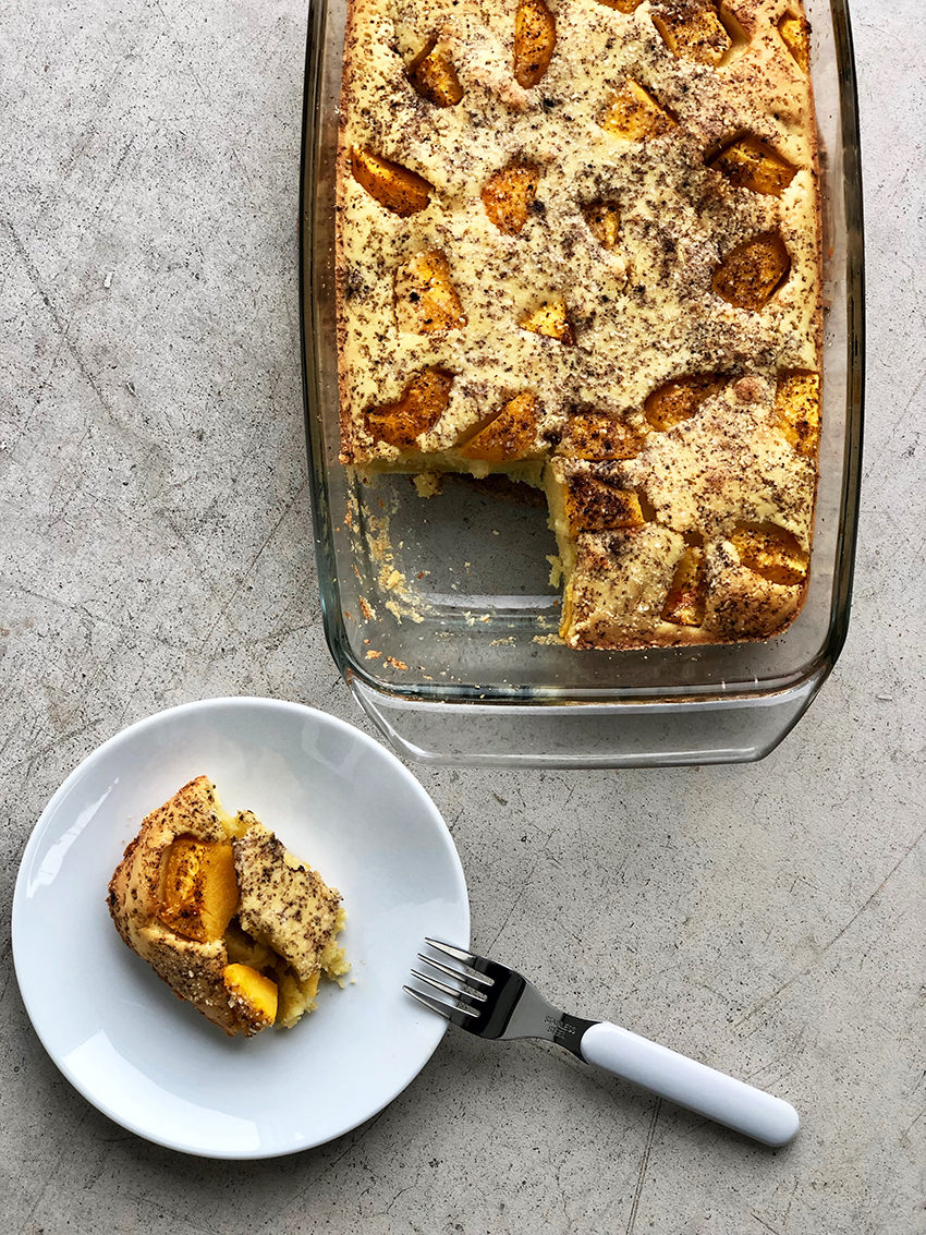 clafoutis nectarines vanille - The Mona Project