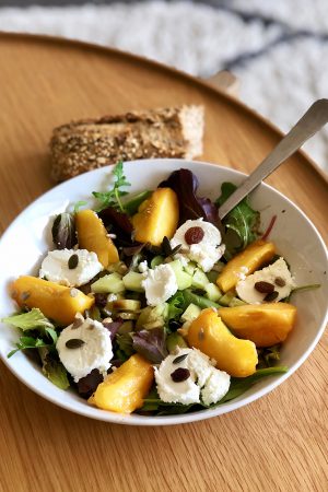 Salade nectarine chèvre – végétarien