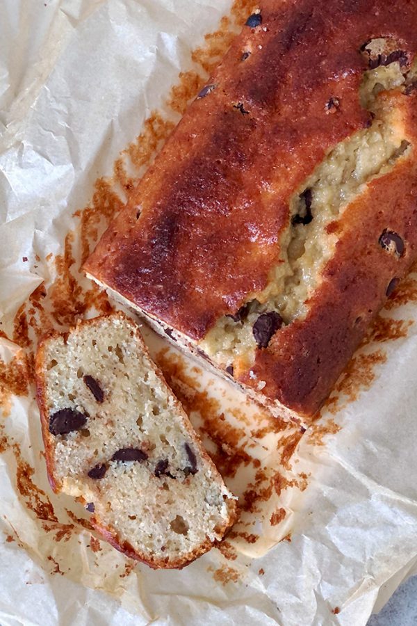 Banana bread aux pépites de chocolat