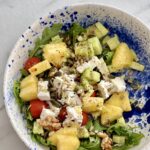 salade à l'ananas roquette et feta