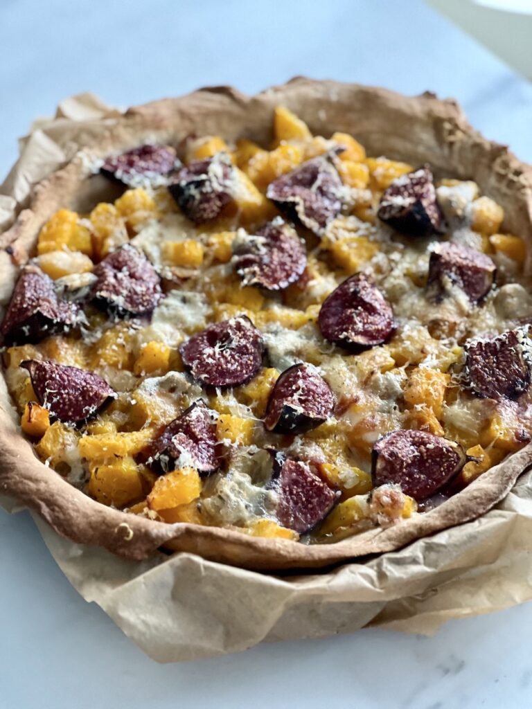 tarte à la butternut figues gorgonzola