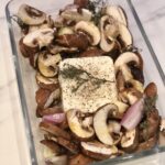 feta champignons echalote