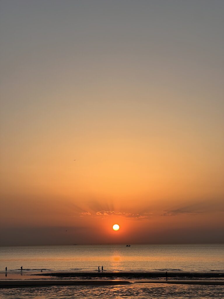 coucher de soleil ostende