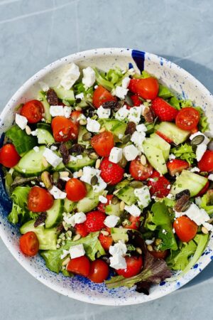 Salade fraises et feta