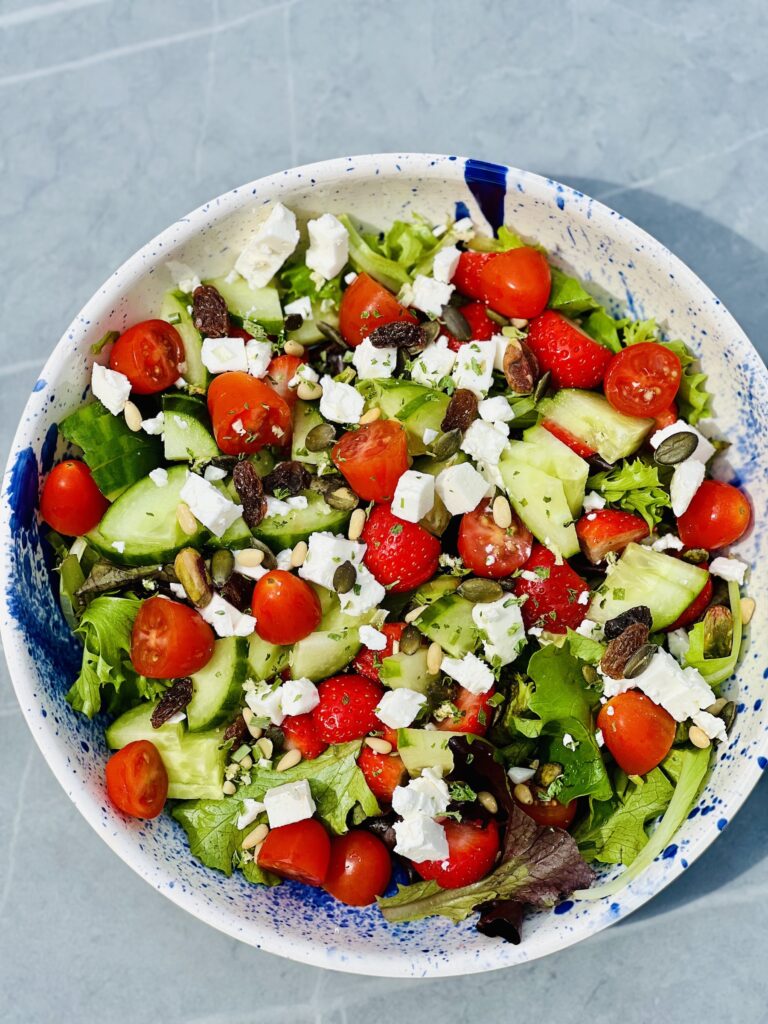 salade de fraises et feta