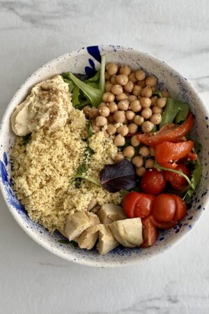 Lunch bowl méditerranéen facile et sain