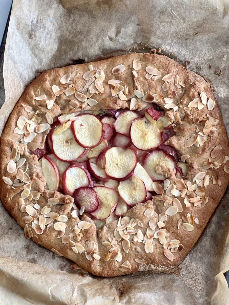 galette rustique aux nectarines