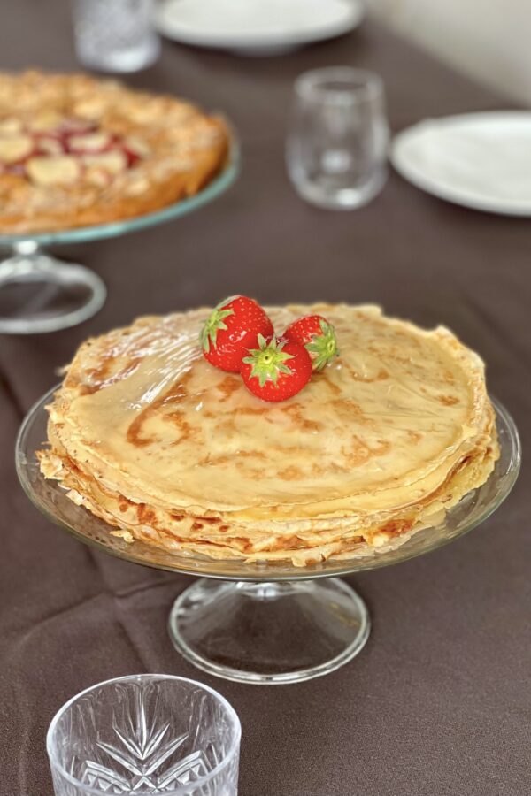 Gâteau de crêpes au lemon curd