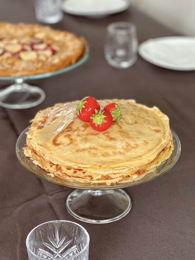 gâteau de crêpes au lemon curd