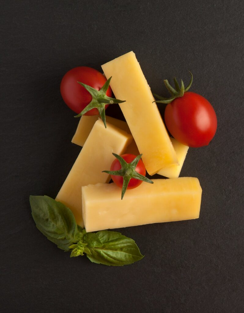 collation fromage et tomates cerises