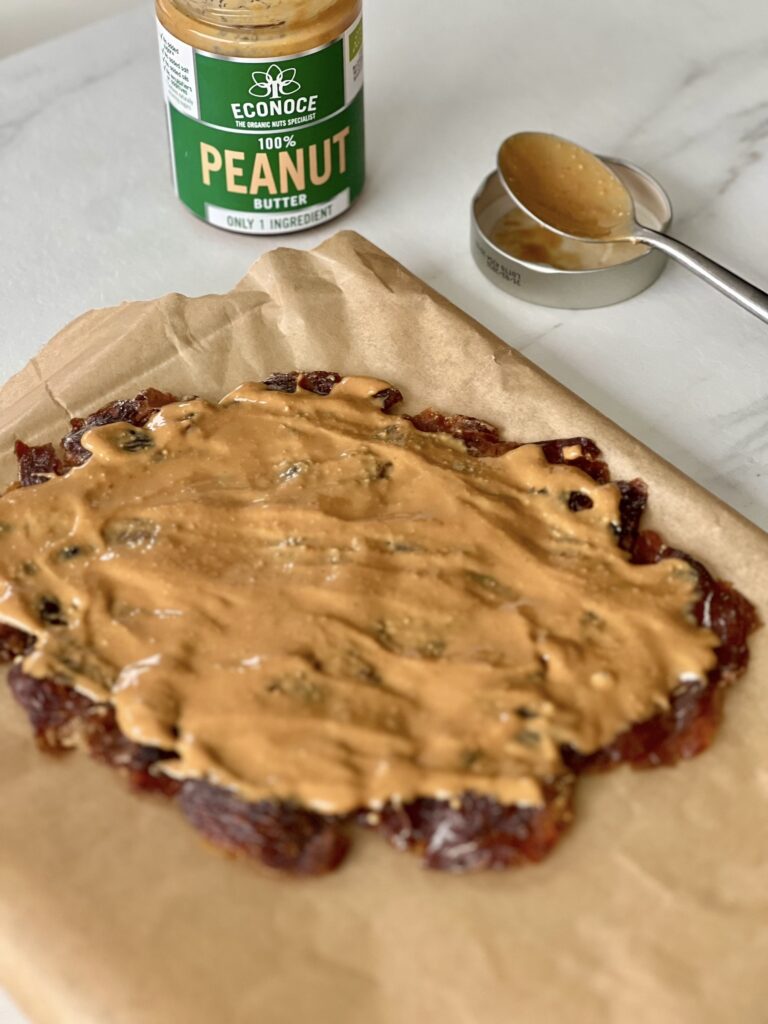 collation saine beurre de cacahuète