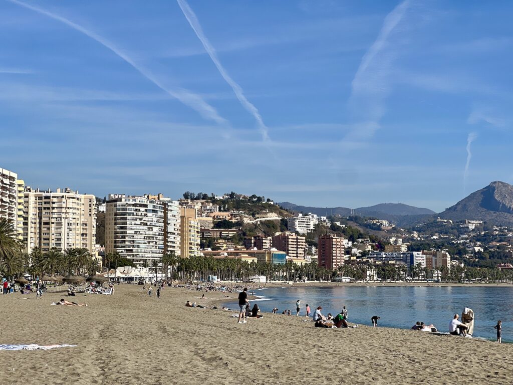 Plage de Malaga en ville