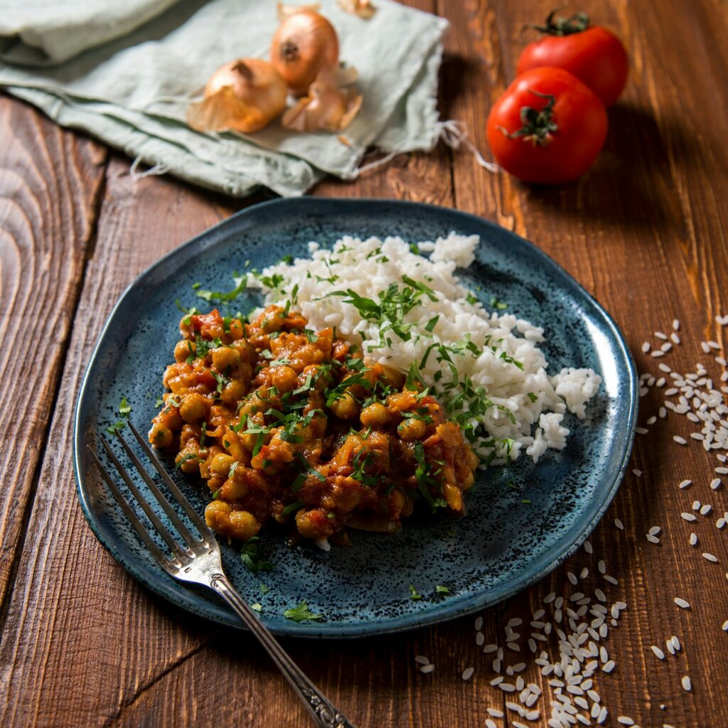 curry de pois chiche recettes végétariennes faciles avec des aliments du placard